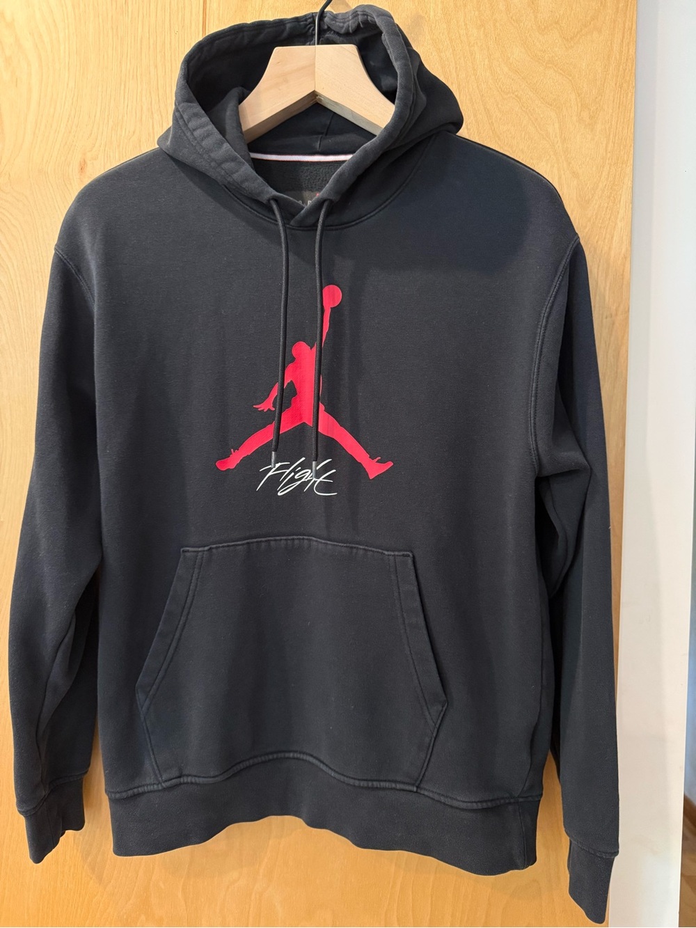 Jordan Black Hoodie with Red Jumpman Graphic